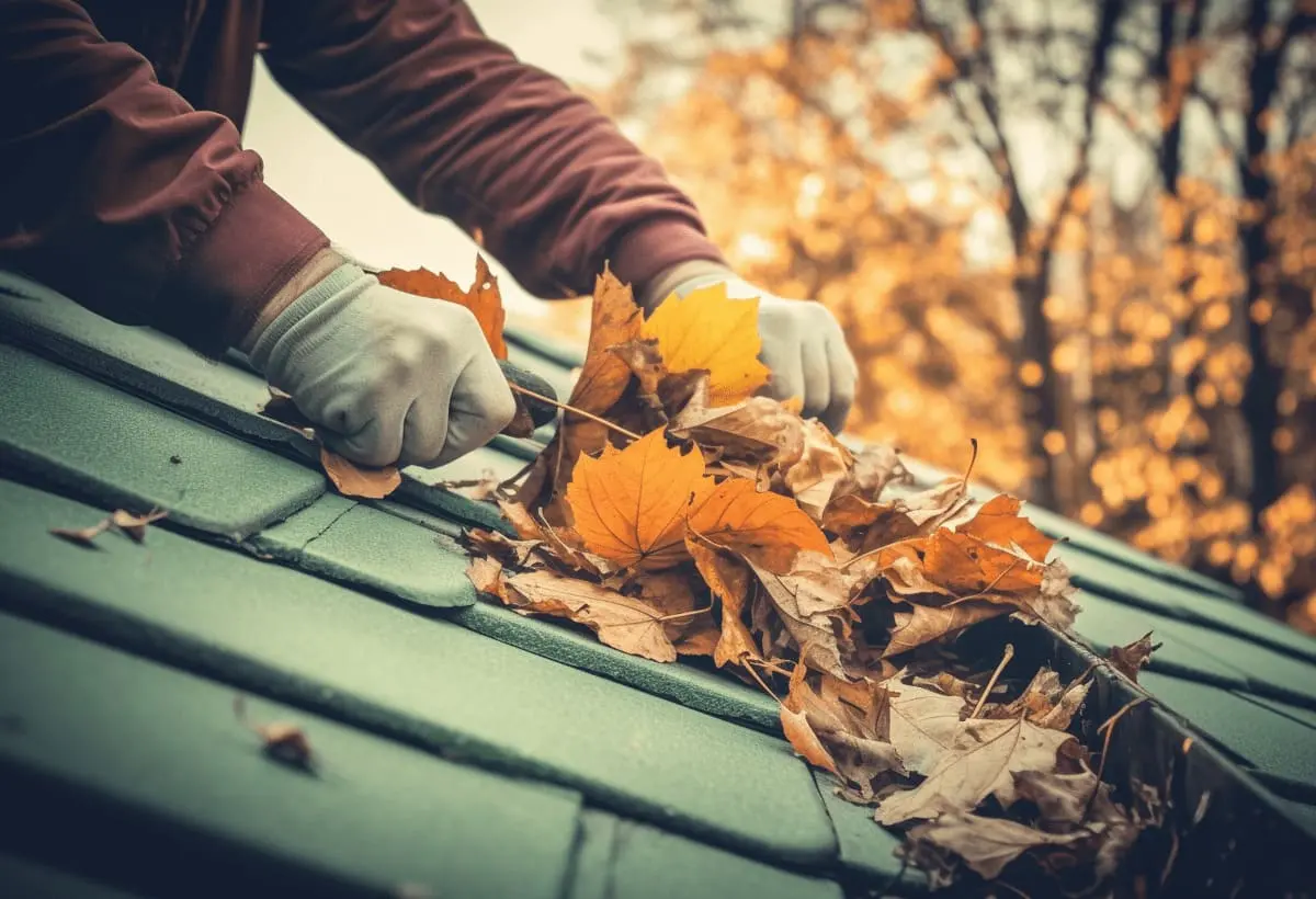 enlevement feuilles toiture